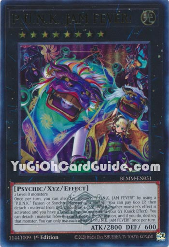 Yu-Gi-Oh Card: P.U.N.K. JAM FEVER!