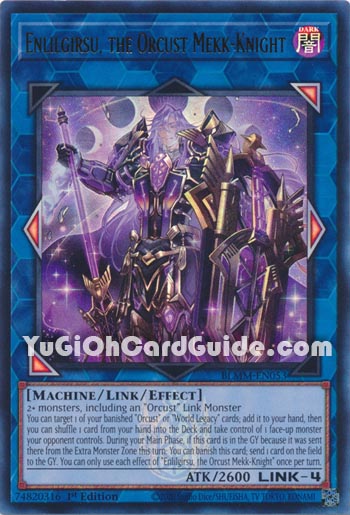 Yu-Gi-Oh Card: Enlilgirsu, the Orcust Mekk-Knight