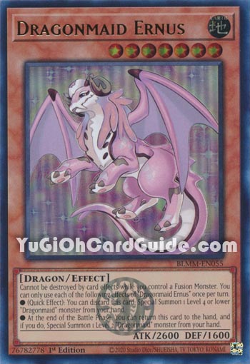 Yu-Gi-Oh Card: Dragonmaid Ernus