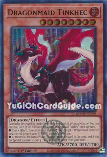 Yu-Gi-Oh Card: Dragonmaid Tinkhec