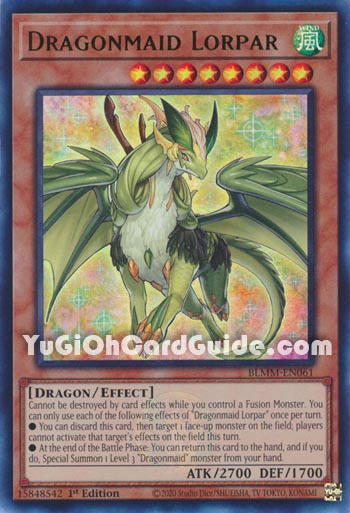 Yu-Gi-Oh Card: Dragonmaid Lorpar