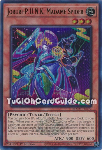 Yu-Gi-Oh Card: Joruri-P.U.N.K. Madame Spider
