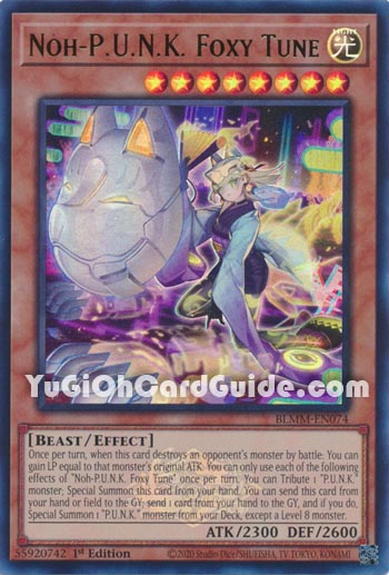 Yu-Gi-Oh Card: Noh-P.U.N.K. Foxy Tune