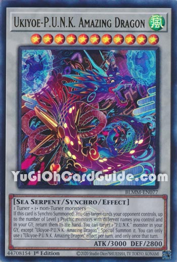 Yu-Gi-Oh Card: Ukiyoe-P.U.N.K. Amazing Dragon