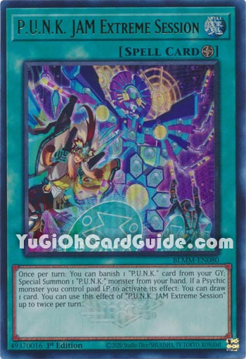Yu-Gi-Oh Card: P.U.N.K. JAM Extreme Session