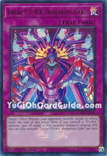 Yu-Gi-Oh Card: Joruri-P.U.N.K. Dangerous Gabu