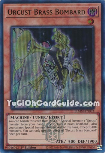 Yu-Gi-Oh Card: Orcust Brass Bombard