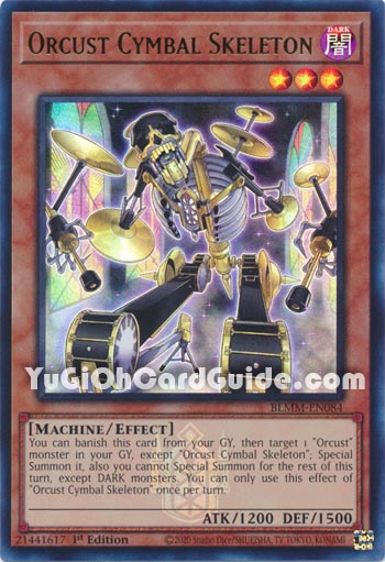Yu-Gi-Oh Card: Orcust Cymbal Skeleton