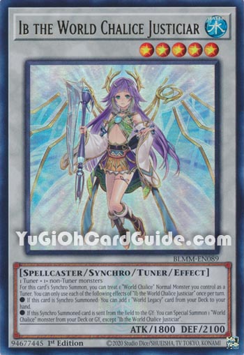 Yu-Gi-Oh Card: Ib the World Chalice Justiciar