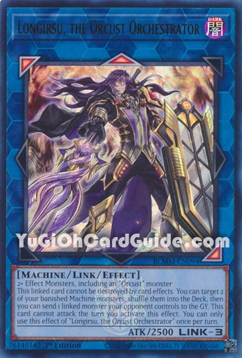 Yu-Gi-Oh Card: Longirsu, the Orcust Orchestrator