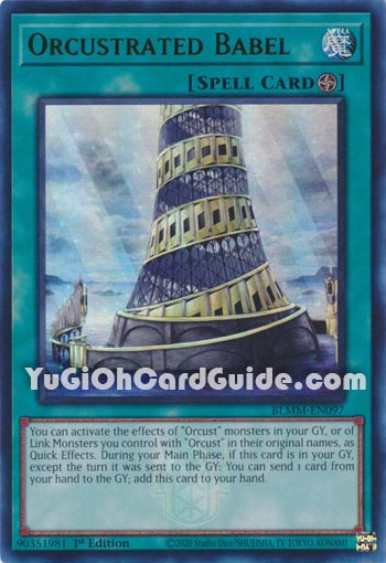 Yu-Gi-Oh Card: Orcustrated Babel