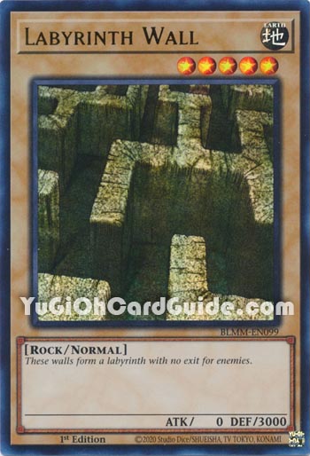 Yu-Gi-Oh Card: Labyrinth Wall