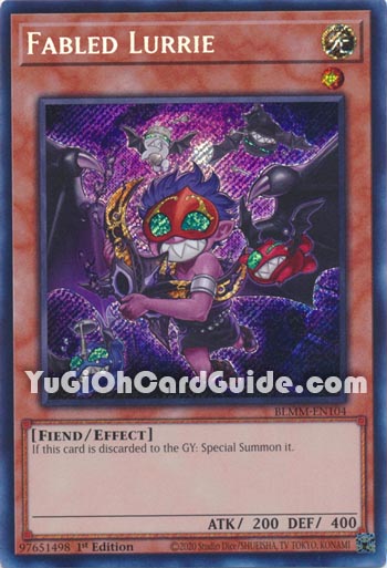 Yu-Gi-Oh Card: Fabled Lurrie