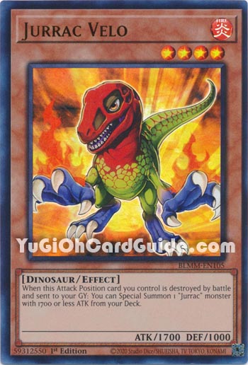 Yu-Gi-Oh Card: Jurrac Velo