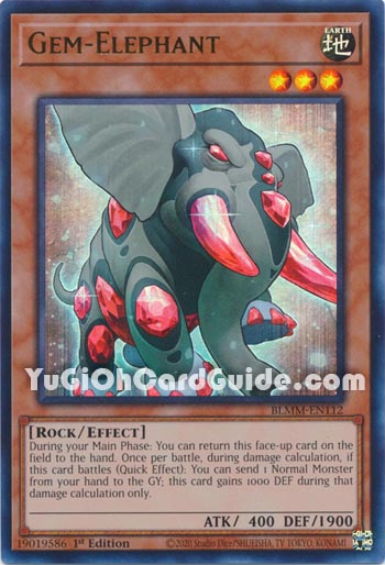 Yu-Gi-Oh Card: Gem-Elephant