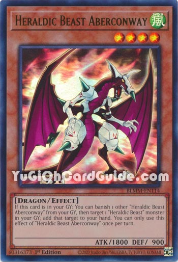 Yu-Gi-Oh Card: Heraldic Beast Aberconway