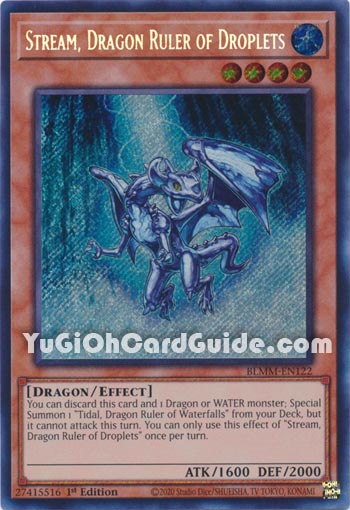 Yu-Gi-Oh Card: Stream, Dragon Ruler of Droplets