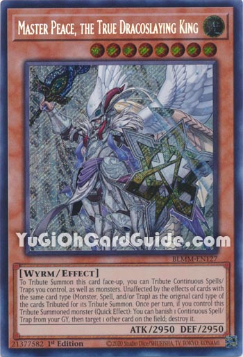 Yu-Gi-Oh Card: Master Peace, the True Dracoslaying King