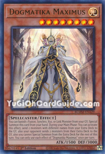Yu-Gi-Oh Card: Dogmatika Maximus