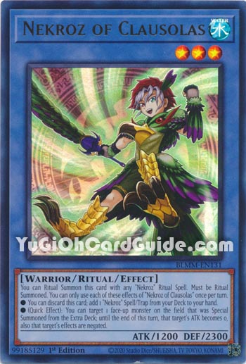 Yu-Gi-Oh Card: Nekroz of Clausolas