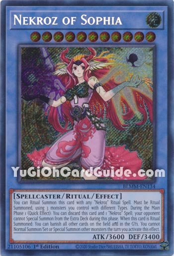 Yu-Gi-Oh Card: Nekroz of Sophia