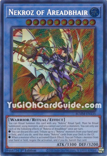 Yu-Gi-Oh Card: Nekroz of Areadbhair