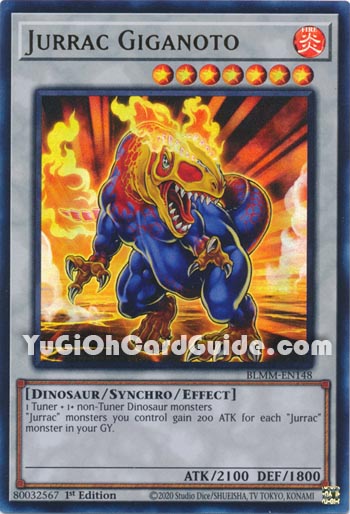 Yu-Gi-Oh Card: Jurrac Giganoto