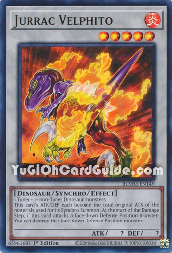 Yu-Gi-Oh Card: Jurrac Velphito