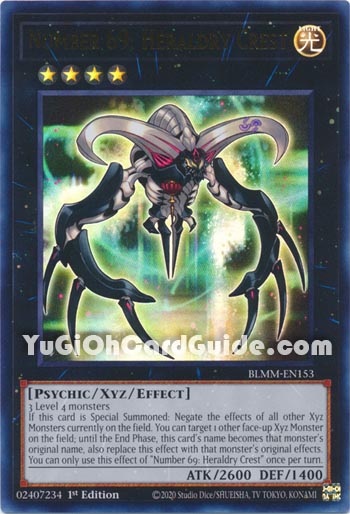 Yu-Gi-Oh Card: Number 69: Heraldry Crest