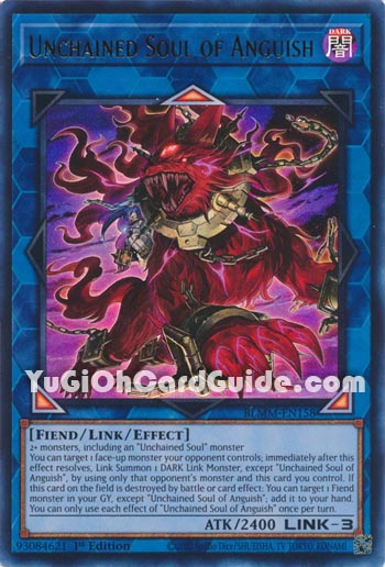 Yu-Gi-Oh Card: Unchained Soul of Anguish