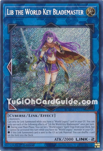 Yu-Gi-Oh Card: Lib the World Key Blademaster
