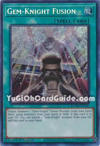 Yu-Gi-Oh Card: Gem-Knight Fusion