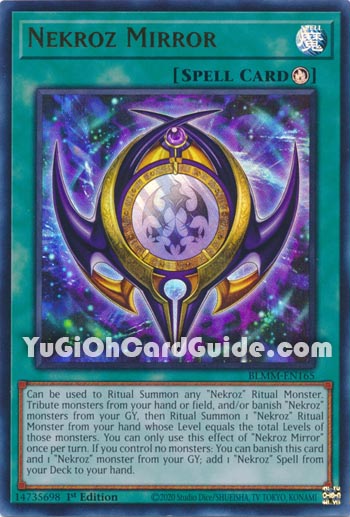 Yu-Gi-Oh Card: Nekroz Mirror