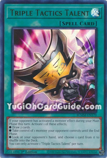 Yu-Gi-Oh Card: Triple Tactics Talent