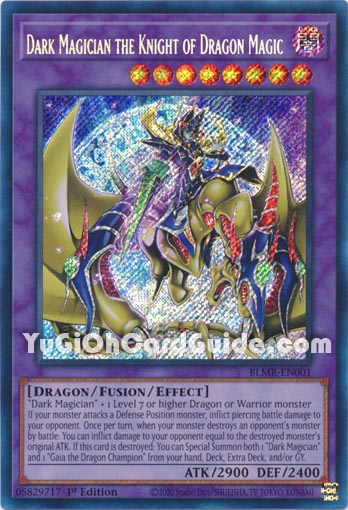 Yu-Gi-Oh Card: Dark Magician the Knight of Dragon Magic