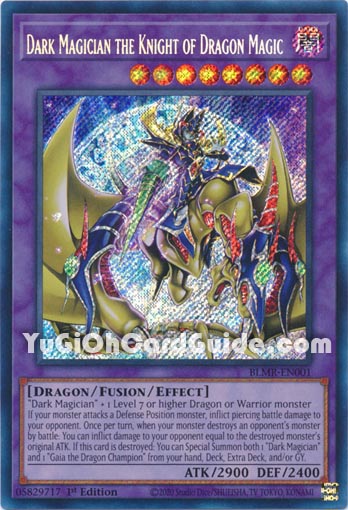 Yu-Gi-Oh! TCG – Dark Magician The Knight Of Dragon Magic – BLMR-EN001 Secret Rare 1st Edition (Near Mint)