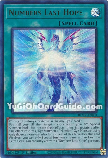 Yu-Gi-Oh Card: Numbers Last Hope
