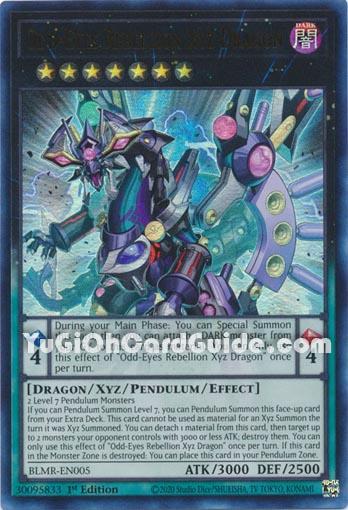 Yu-Gi-Oh Card: Odd-Eyes Rebellion Xyz Dragon
