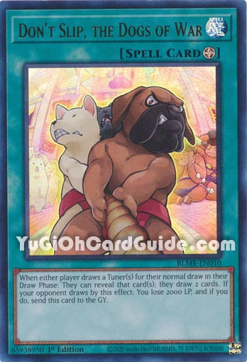 Yu-Gi-Oh Card: Don't Slip, The Dogs of War
