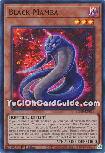 Yu-Gi-Oh Card: Black Mamba