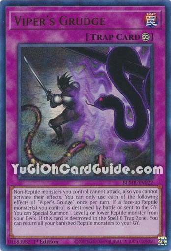 Yu-Gi-Oh Card: Viper's Grudge