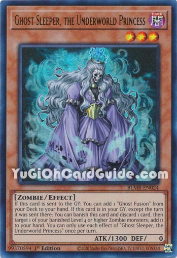 Yu-Gi-Oh Card: Ghost Sleeper, The Underwold Princess
