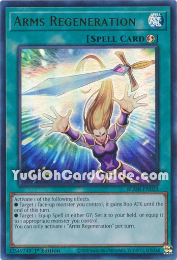 Yu-Gi-Oh Card: Arms Regeneration