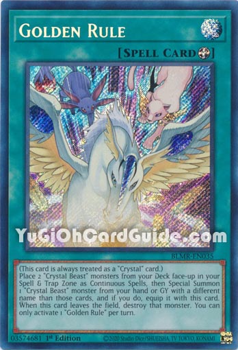 Yu-Gi-Oh Card: Golden Rule