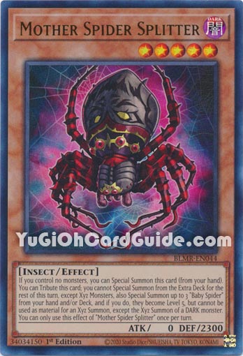 Yu-Gi-Oh Card: Mother Spider Splitter