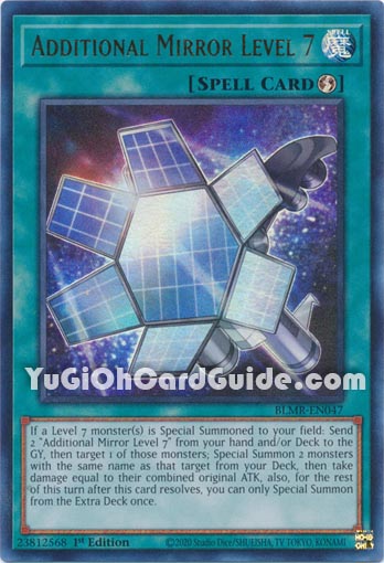 Yu-Gi-Oh Card: Additional Mirror Level 7