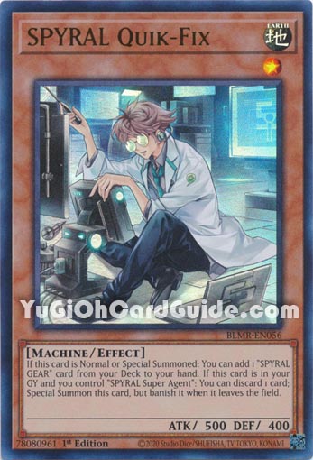 Yu-Gi-Oh Card: SPYRAL Quik-Fix