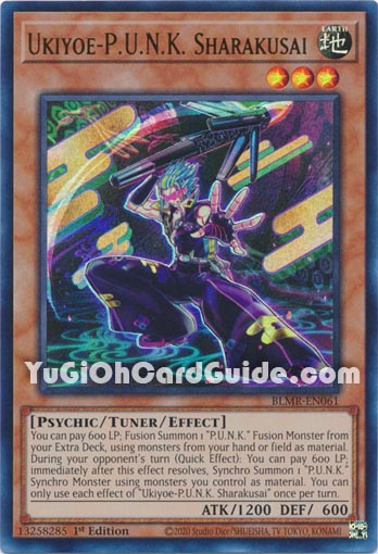 Yu-Gi-Oh Card: Ukiyoe-P.U.N.K. Sharakusai