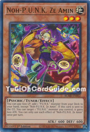 Yu-Gi-Oh Card: Noh-P.U.N.K. Ze Amin