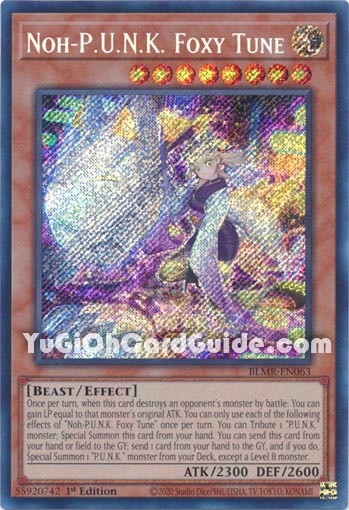 Yu-Gi-Oh Card: Noh-P.U.N.K. Foxy Tune